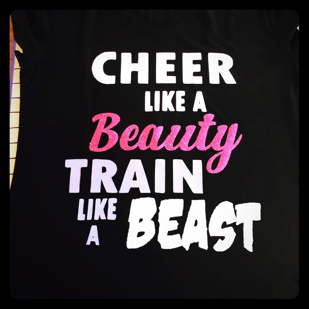 Beauty/Beast Cheer Tee